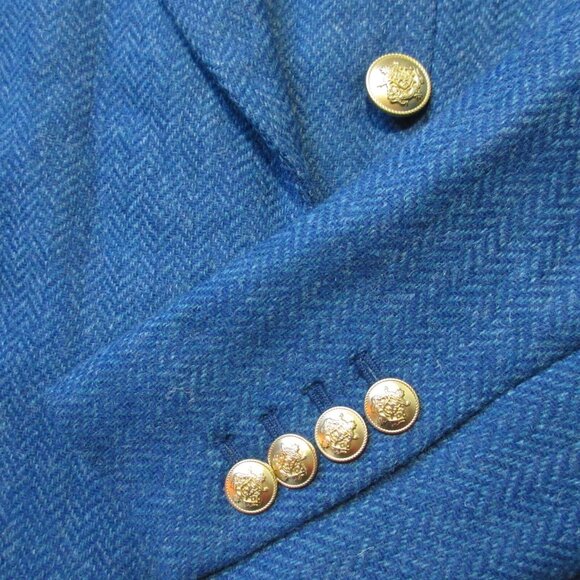 NWT J.Crew Brynn Blazer in Aqua Blue Herringbone English Wool Jacket 12 - Picture 3 of 7